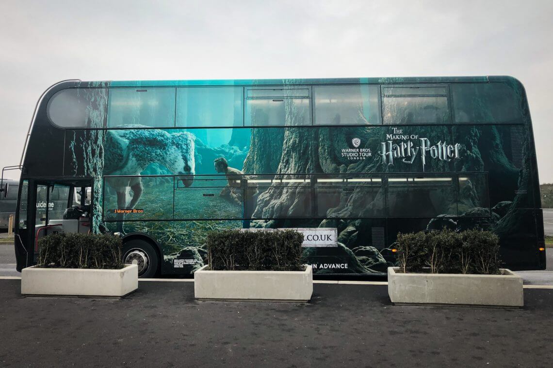Autobus do studií Harryho Pottera