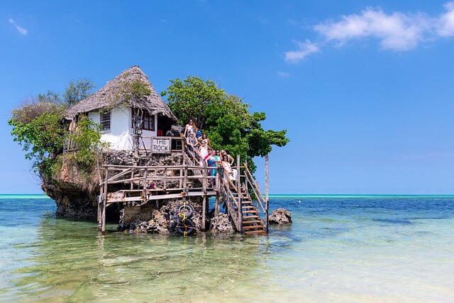 Restaurace na moři Zanzibar