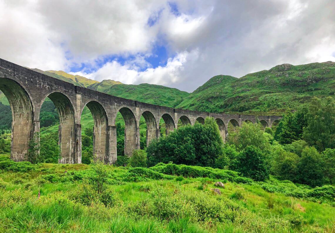 Místa z Harryho Pottera Glenfinnan Viaduct