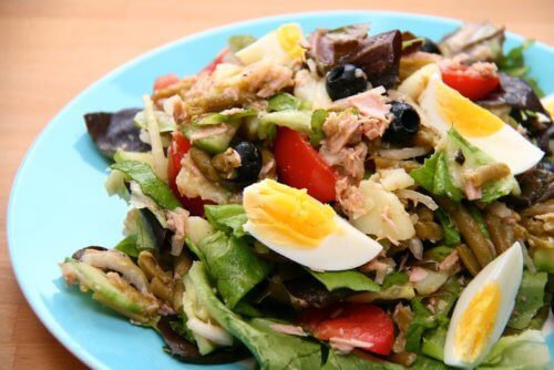 Francouzská kuchyně - Salát Nicoise