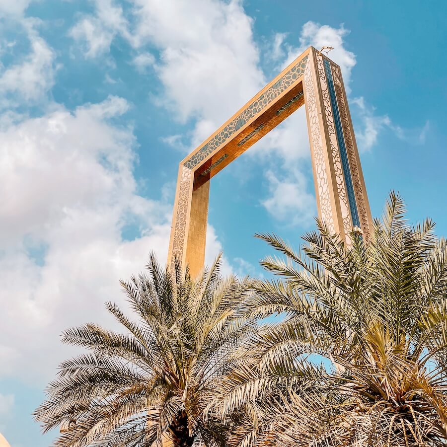 Zlatý Dubajský rám (Dubai Frame) jako tip co dělat v Dubaji