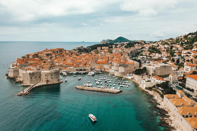 Památky UNESCO v Evropě, Dubrovník, Chorvatsko. Pohled na Staré město