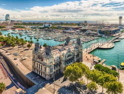 Barcelona, pohled na přístav Port Vell
