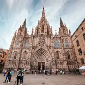 Barcelona, Co vidět v Barceloně, katedrála Barcelona, pohled zepředu