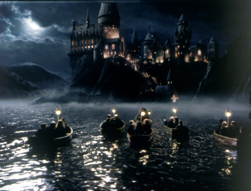 Místa z Harryho Pottera - černé jezero, film Harry Potter a Kámen mudrců