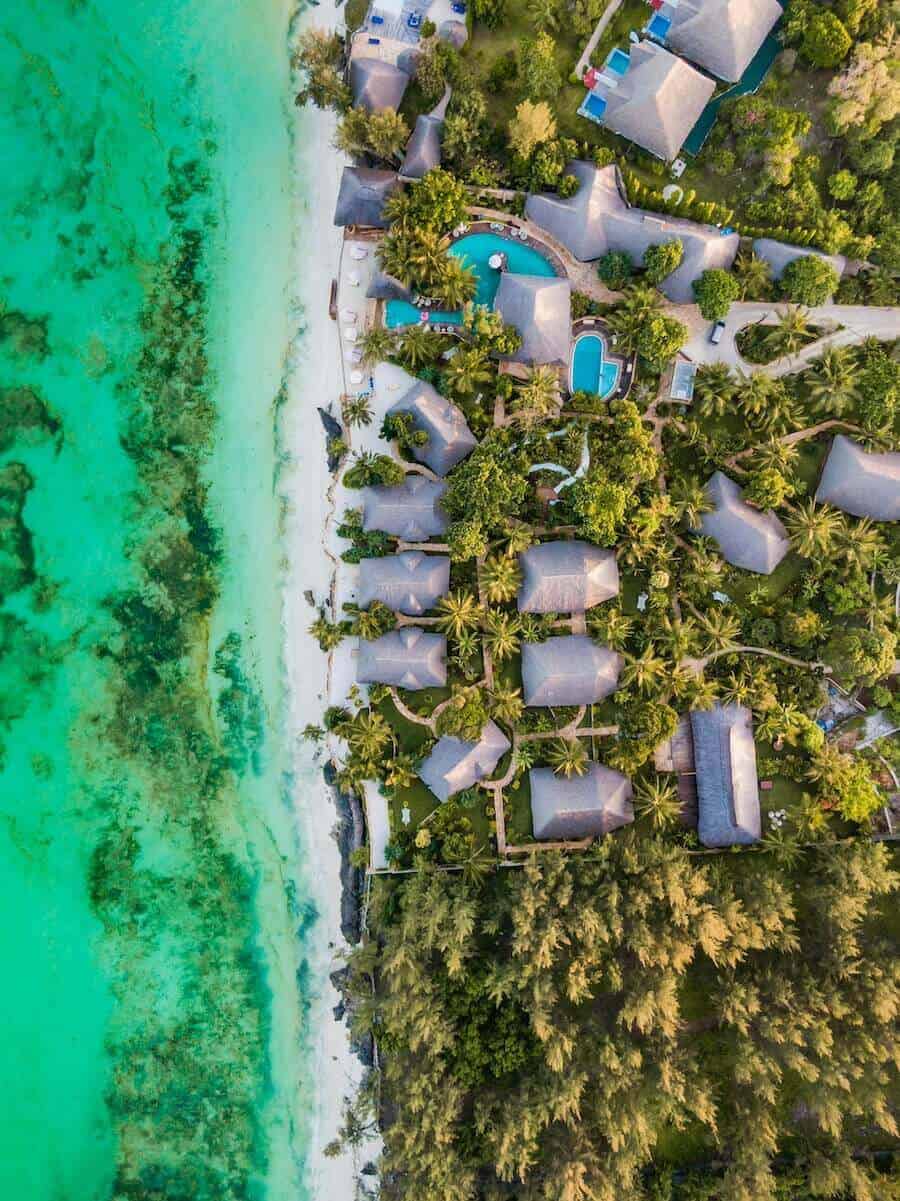 Nejkrásnější pláže Zanzibaru. Pongwe, resort.