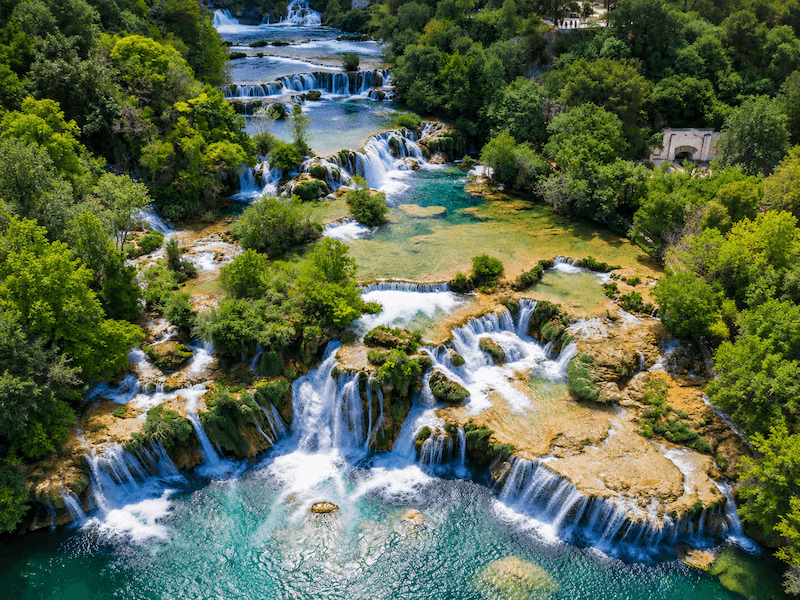 Nejhezčí místa v Chorvatsku - Národní park Krka, vodopády