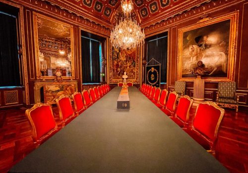 Královský palác ve Stockholmu, pohled na královskou jídelnu