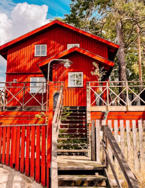 Co vidět ve Stockholmu Archipelago, typická červená budova a tip, co vidět ve Stockholmu za 3 dny